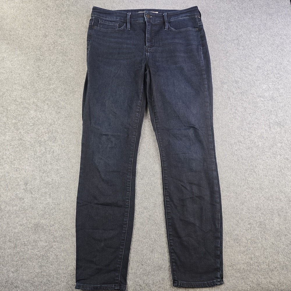 Athleta Jeans Women's Size 10 Blue Dark Wash Straight Leg Denim Stretch